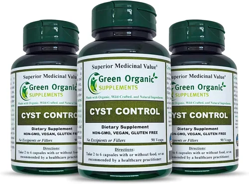 Miniatura 12 de Green Organic Supplements Quiste, quiste mamario, 90 VCaps, alta absorción, sin OMG, sin gluten (paquete de 1)