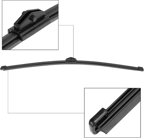 Miniatura 4 de X AUTOHAUX Juego de brazo de limpiaparabrisas trasero para Audi Q5 2009-2018 13.780 in 14 pulgadas negro 8R0955425 8R09554071P9