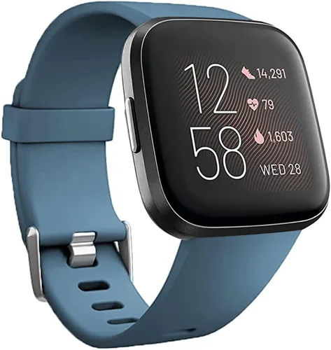 Miniatura 15 de Bandas de repuesto compatibles con Fitbit Versa/Versa 2 / Versa Lite, correa ajustable de silicona para accesorios clásicos, correas de fitness