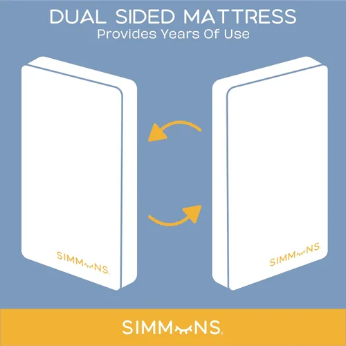 Miniatura 9 de Simmons - Colchón transpirable para cuna y colchón infantil con funda extraíble y lavable a máquina, GREENGUARD Gold - Impermeable - Núcleo de fibra