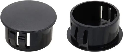 Tapones de plástico de 0.748 in (3/4 pulgadas) para orificios de 18.5 a 0.748 in de diámetro, tubo de bloqueo tipo empotrado, tapa de cierre para