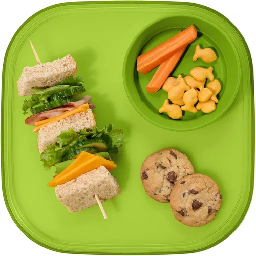 Miniatura 7 de Madesmart Dipware - Plato de comedor reutilizable, bandeja para servir aperitivos y aperitivos, sándwiches, humus, salsas, cuenco apilable