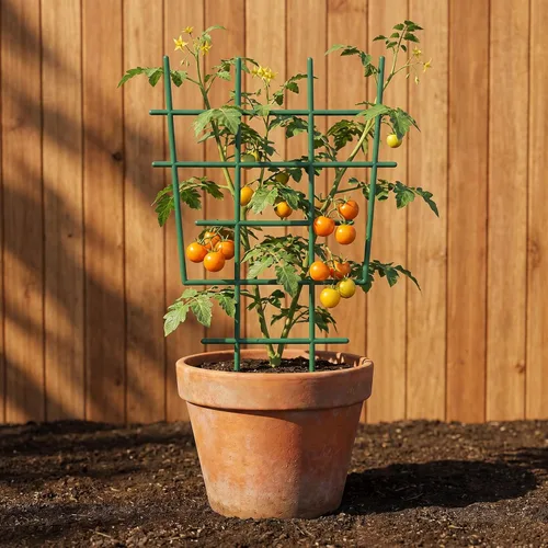 Miniatura 3 de DOITOOL Enrejado de plantas pequeñas, paquete de 5 mini soportes para plantas en macetas para enredaderas, enrejado de jardín de plástico, malla