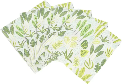 Miniatura 6 de 20 servilletas desechables verdes – Servilletas de cena de 2 capas impresas botánicas – Servilletas de papel para cenas, fiestas, uso diario 4