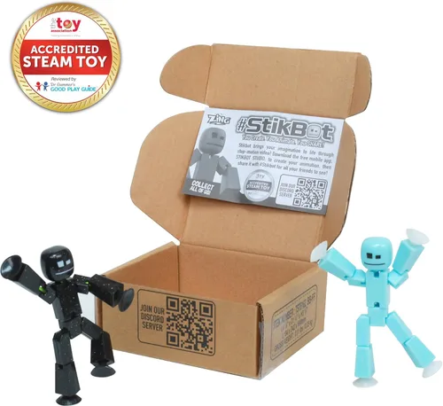 Miniatura 2 de Zing StikBot Paquete Dual - Incluye 2 StikBots - Figuras de Acción Coleccionables y Accesorios, Animación Stop Motion, A partir de 4 años