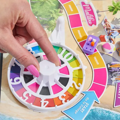 Miniatura 4 de Hasbro Games The Game of Life: Barbie Edition Juego de mesa A partir de 8 años 2 a 4 jugadores Divertidos juegos familiares para niños