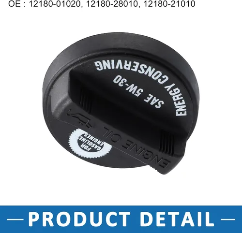 Miniatura 5 de Tapa del tanque de combustible del motor 12180-01020 12180-21010 Cubierta del tapón de llenado de aceite de gas para Toyota Corolla 2003-2008