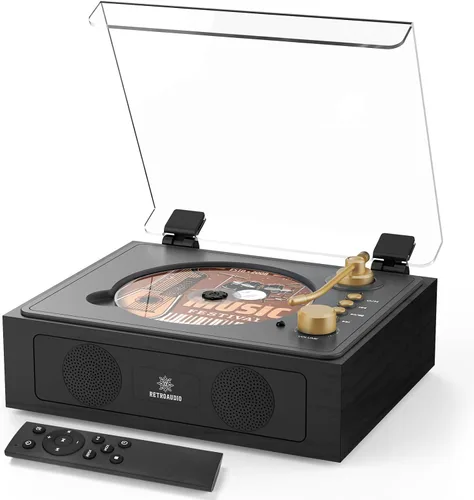 Reproductor de CD con altavoces incorporados, reproductores de CD Bluetooth para el hogar, reproductores de CD nostálgicos de escritorio,