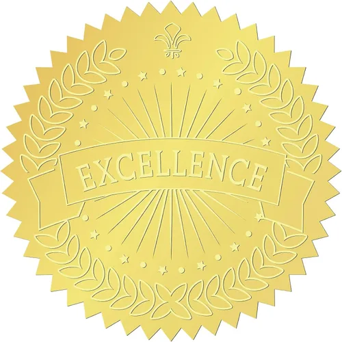 Miniatura 29 de CRASPIRE 408 sellos de certificado en relieve de 2 pulgadas con texto en relieve «You Make a Difference» («You Make a Difference») Sellos en relieve