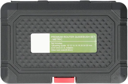 Miniatura 7 de Kit de guía de enrutador, 11 unids/set de guías de enrutador de plantilla de latón, tuercas de bloqueo y adaptador de guía de plantilla, accesorio
