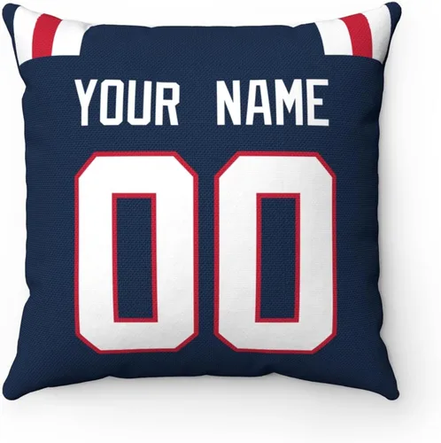 Miniatura 7 de ANTKING Almohada personalizada con cualquier nombre y número para regalo de hombres, mujeres y niños Para Nueva Inglaterra