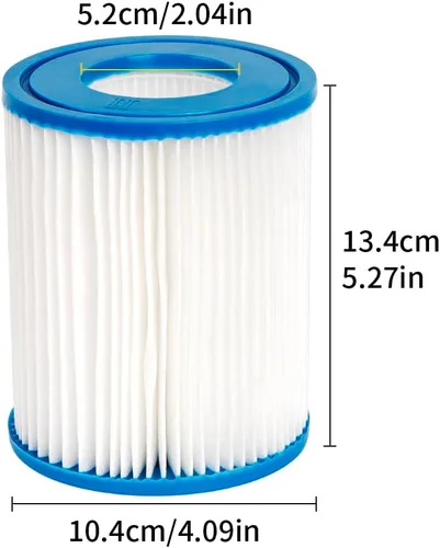 Miniatura 3 de Cartucho de filtro de piscina para bomba de filtro tipo II 58094 para piscinas sobre el suelo, filtro de jacuzzis compatible con bomba de filtro