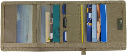 Miniatura 9 de RAPDOM Billetera de triple pliegue militar patriótico con bandera estadounidense de Estados Unidos, Verde -Oliva, Billetera triple