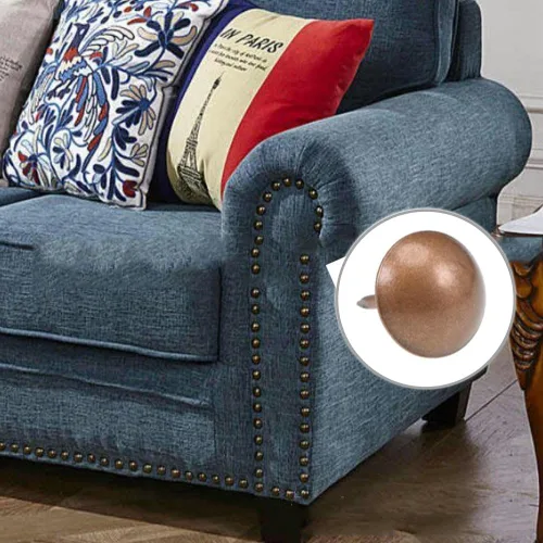 Miniatura 3 de Tachuelas de tapicería, paquete de 100, adornos decorativos de cabeza de clavo, tachuelas para muebles para sofá, silla, cama y otros muebles