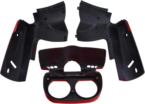 Miniatura 4 de HR3 Carcasa de Instrumentos Combinada en Color Rojo Billar/Negro Vivo Compatible con Road Glide Limited FLTRK 2020 (Reemplaza al OEM)