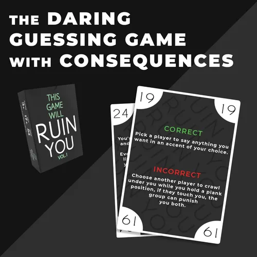 Miniatura 2 de This Game Will Ruin You Vol 1 – Juegos de cartas para adultos y despedidas de soltera – Juegos de fiesta para estudiantes universitarios e ideas