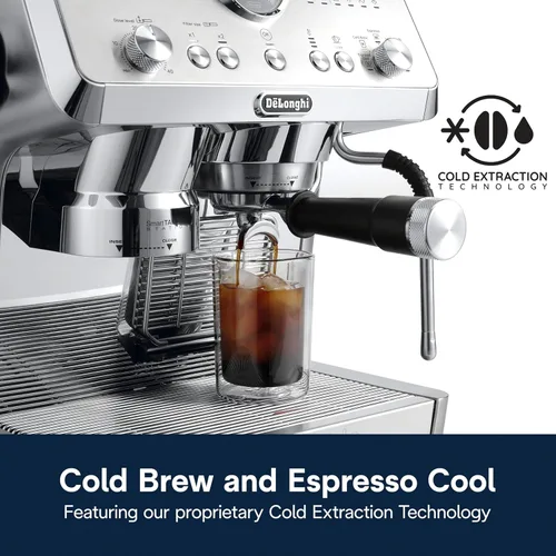 Miniatura 6 de De'Longhi La Specialista Opera Máquina de Espresso – Cafetera de Preparación en Frío y Espresso con Apisonamiento Inteligente, Molinillo de Muelas
