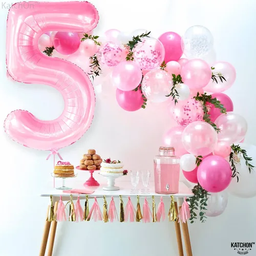 Miniatura 541 de KatchOn, Globo grande azul número 2 de 40 pulgadas Decoraciones de cumpleaños de Baby Shark para niño de 2 años Globo azul número 2 Globo
