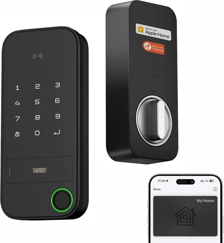 Miniatura 9 de ThorBolt X1 Apple Home - Llave para desbloquear, solo para iOS, entrada sin llave, cerradura de puerta, cerradura de cerrojo de teclado funciona