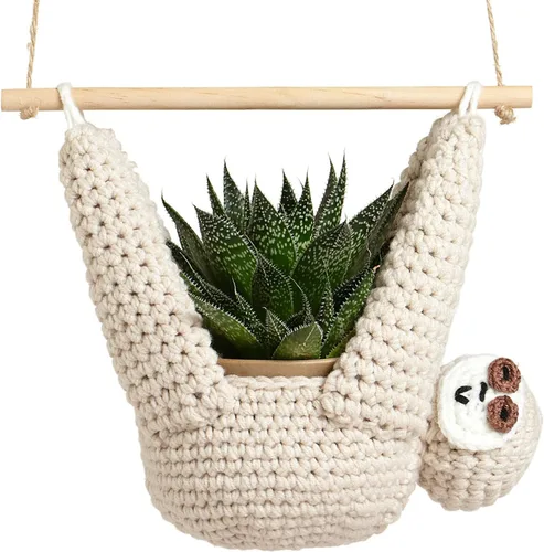 Regalos de Perezoso Colgador de Plantas de Perezoso para Maceta de Suculentas Planta Colgante para Amantes de las Plantas Decoración del Hogar