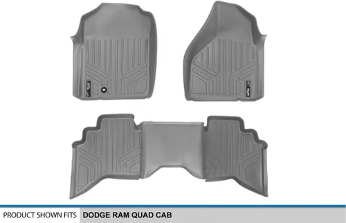 Miniatura 5 de MAXLINER - Juego de alfombrillas de 2 filas para Dodge Ram 1500 2002-2008