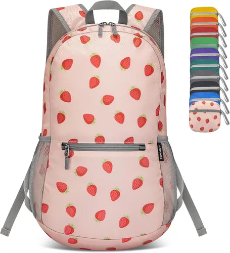 Miniatura 11 de ZOMAKE Mochila ultra ligera y compactable Mochila de senderismo resistente al agua, Mochila pequeña Mochila de camping al aire libre plegable y Negro
