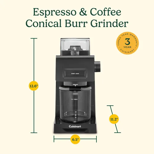 Miniatura 7 de Cuisinart Molinillo cónico de rebabas expreso y café