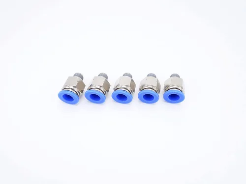 Miniatura 41 de Accesorio de conexión de empuje 5/32" Tubo OD x 10-32 UNF rosca macho, Conectores neumáticos de aire y agua de empuje rápido rectos para macho