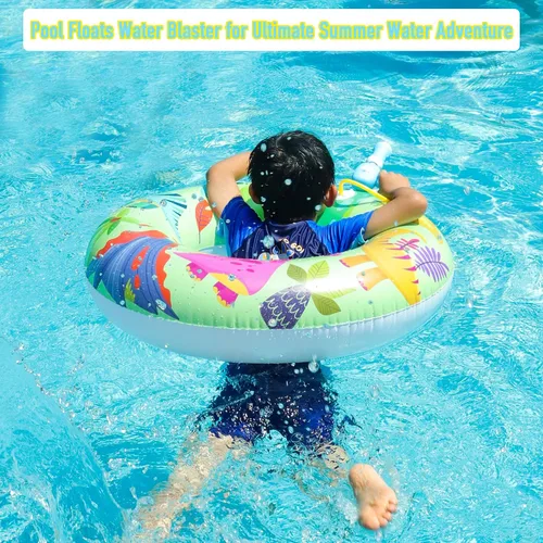 Miniatura 2 de Parentswell Juego de fiesta en la piscina – Anillos inflables de natación para piscina, tubos de piscina con pistolas de agua y pelota de playa