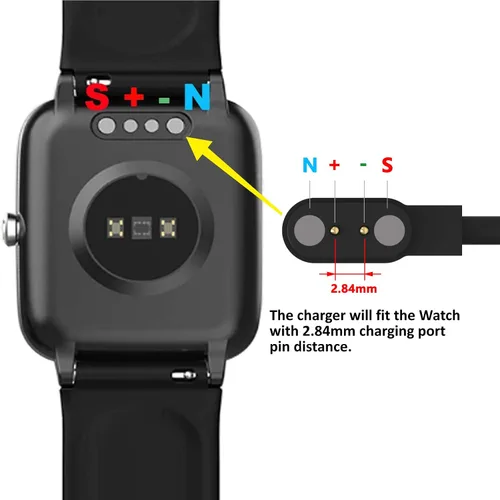 Miniatura 4 de FitTurn Cable de carga USB de repuesto para cargador de cable de carga para ID208 Plus/ID207 - WMK/aeac/Quican/para Uwatch 2 2S 3 3S 5/Urun S/UFit