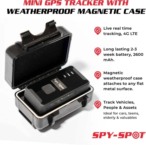 Miniatura 7 de Spy Spot 4G LTE GPS Tracker GL320MG en tiempo real con pequeña funda magnética impermeable – rastreador portátil oculto para coches, barcos