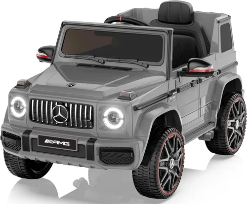 Miniatura 9 de ANPABO Auto de pasajeros con licencia Mercedes-Benz G63 para niños, coche de 12 V para montar con control remoto para padres, faros LED, reproductor