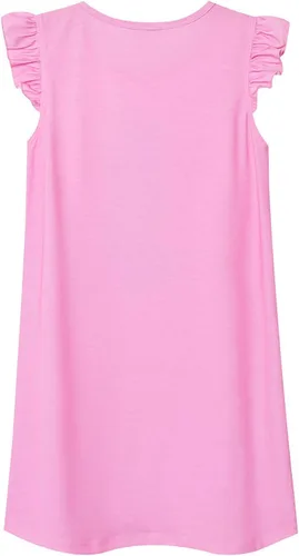 Miniatura 2 de Jxstar Paquete de 2 camisones para niñas, pijamas de manga con vuelo, vestidos de noche de algodón
