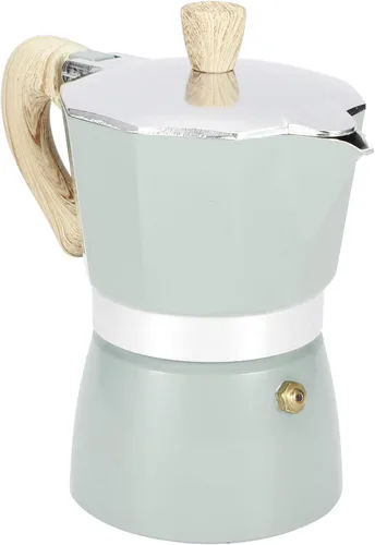 Miniatura 7 de Cafetera espresso para estufa, taza de café expreso de 3/6, portátil, de aluminio, cafetera italiana, estufa superior, cafetera percoladora