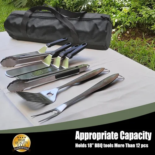 Miniatura 2 de Bolsa de almacenamiento de accesorios para barbacoa, bolsa de herramientas para almacenamiento de herramientas de barbacoa, almacenamiento