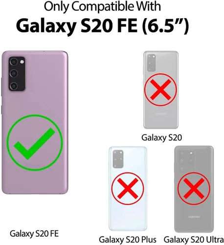 Miniatura 6 de GOOSPERY Funda de silicona líquida compatible con Samsung Galaxy S20FE, suave al tacto, protección de cuerpo completo, a prueba de golpes, con forro