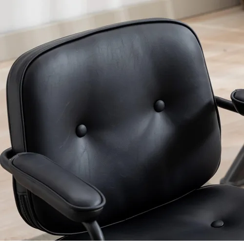 Miniatura 4 de Ya-Home Silla de escritorio giratoria moderna con reposabrazos, cómoda silla de computadora de altura ajustable con ruedas, silla de escritorio