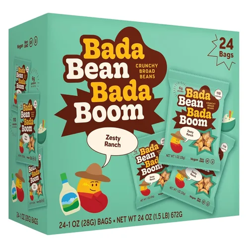 Miniatura 13 de Enlightened Bada Bean Bada Boom - Proteína a base de plantas, libre de gluten, vegana, crujientes y tostadas (habas), 110 calorías por porción