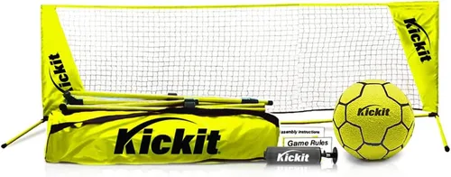 Miniatura 11 de Kickit Soccer Tennis Game Set, Portable 6.5' Wide x 2' High Net & Soft Lightweight Ball, Play Outdoors, Indoors, Backyard, Beach, Complete Skills
