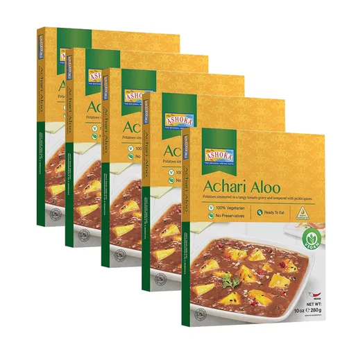 Miniatura 18 de Ashoka Comidas indias tradicionales 1932, curry de verduras mixtas veganas, platos principales listos para comer para microondas, Shahi Navratan