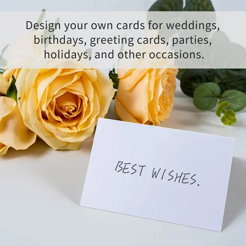 Miniatura 3 de Tarjetas de lugar para la configuración de la mesa - 50 piezas de tarjetas de lugar blancas en blanco para bodas, tiendas de nombre, tarjetas