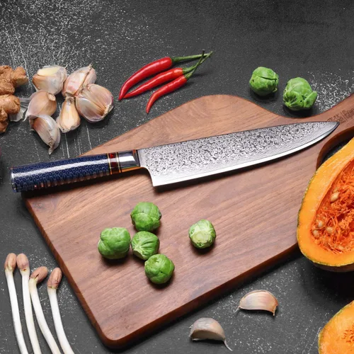 Miniatura 6 de Cuchillo de chef de 8 pulgadas, cuchillo de chef japonés VG10, cuchillo de cocina japonés VG10, cuchillo de cocina de acero inoxidable de alto