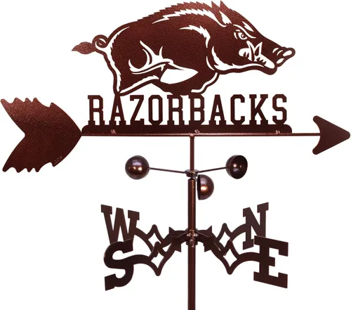 Miniatura 2 de SWEN Products Arkansas Razorbacks Veleta (estaca de jardín incluida)