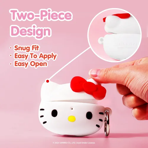 Miniatura 7 de iFace Hello Kitty - Correa de muñeca con cuentas y figura de Hello Kitty AirPods Pro 2 con mosquetón