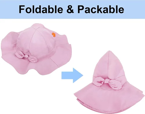 Miniatura 27 de SimpliKids Sombrero de sol para bebé de ala ancha con protección solar UPF 50+ UV Ray