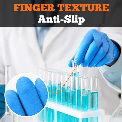 Miniatura 6 de TitanFlex Nitrile Exam Gloves, Blue, 6-mil, Heavy Duty Nitrile Gloves, Mechanic Disposable Gloves, Latex Free, Powder Free azul(xxl 1000)