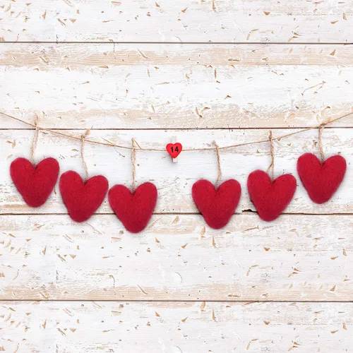 Miniatura 5 de Glaciart One Corazones de fieltro rojo – 1.5 pulgadas (10 piezas) – Fieltro de aguja – Fieltro de aguja y aceites esenciales listos – Hecho a mano