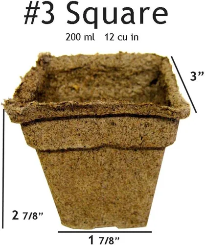 Miniatura 3 de CP3-12 Macetas CowPots de 3 Pulgadas, Paquete de 12