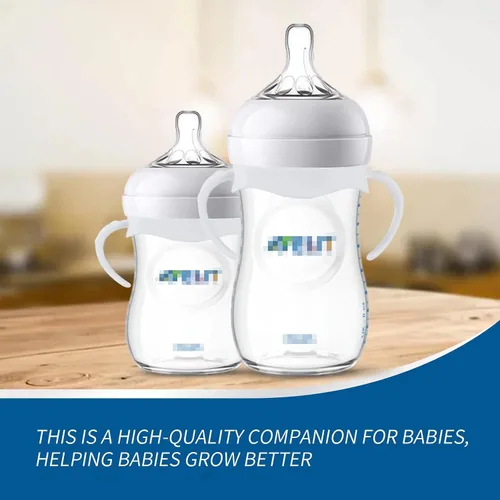 Miniatura 7 de Paquete de 2 asas de biberón compatibles con biberones Philips Avent, soporte para biberones, color blanco 2 Pack blanco