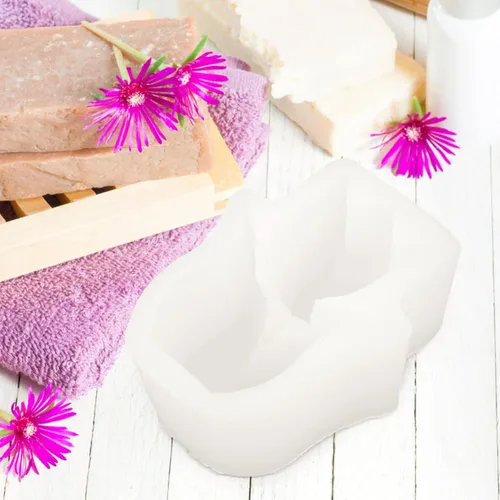 Miniatura 5 de EXCEART Molde de silicona de flores para hacer velas y jabón, seguro, ligero, fácil de usar, molde en forma de flor para velas perfumadas